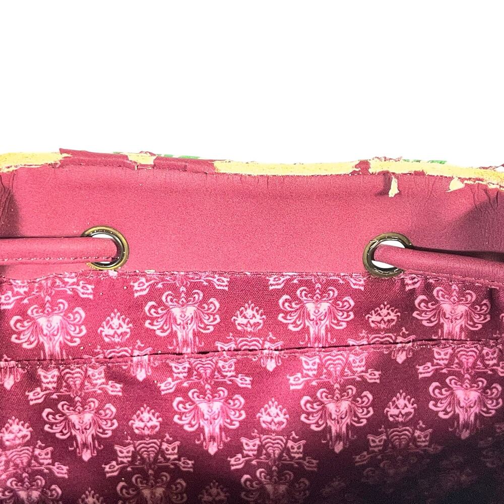 Loungefly Disney Haunted Mansion Tightrope Walker Mini Backpack Damaged Peeling - Picture 16 of 16